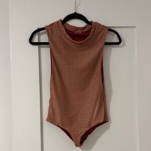 Acacia Sleeveless Tan Bodysuit